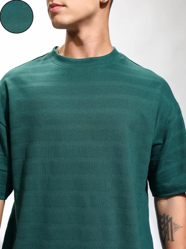 Highlander Men Teal T-Shirt With Shorts Co-Ords