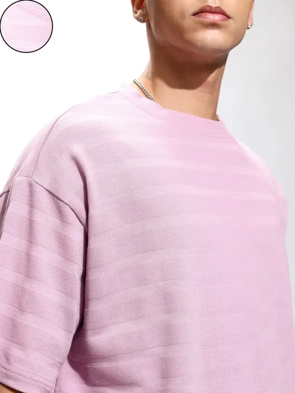 Highlander Men Mauve T-Shirt With Shorts Co-Ords