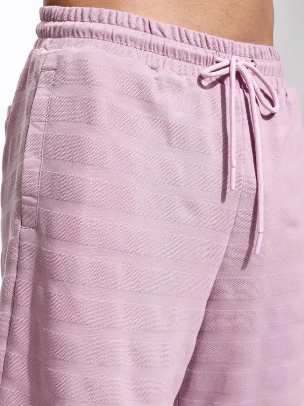 Highlander Men Mauve T-Shirt With Shorts Co-Ords