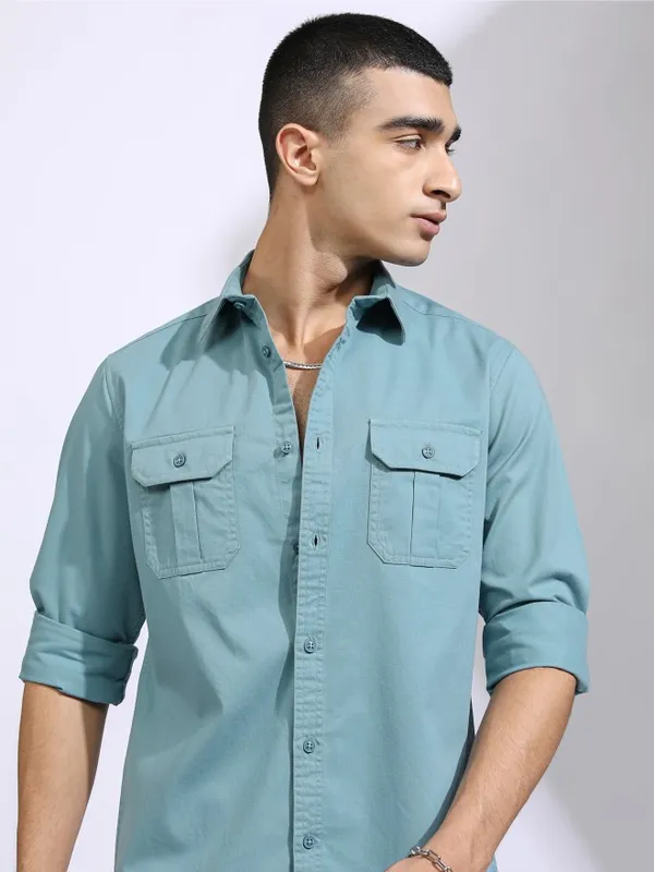 Men Slim Fit Casual Shirt