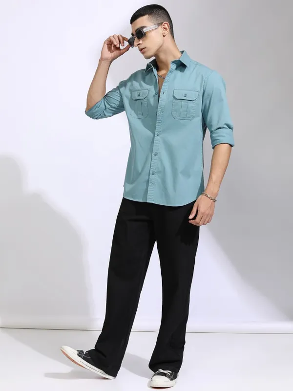 Men Slim Fit Casual Shirt