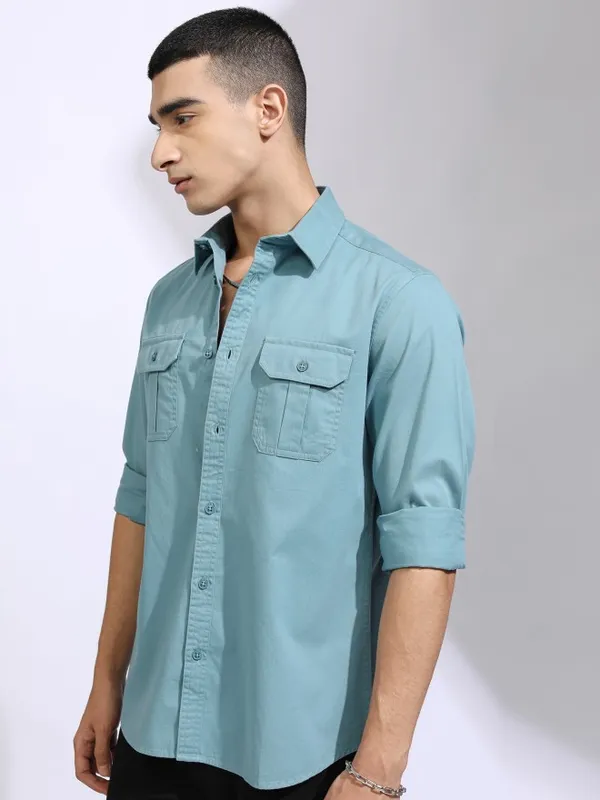 Men Slim Fit Casual Shirt