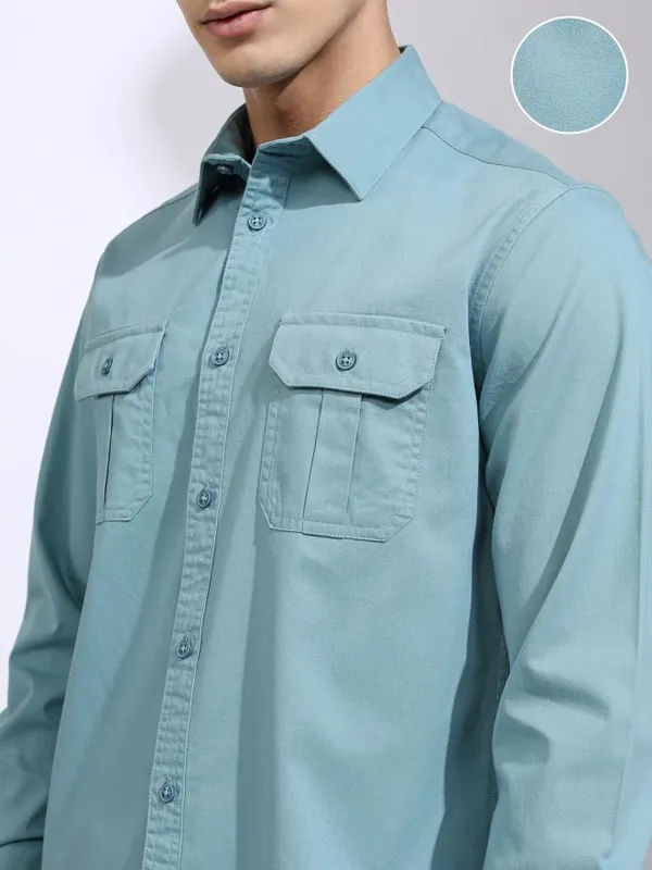 Men Slim Fit Casual Shirt