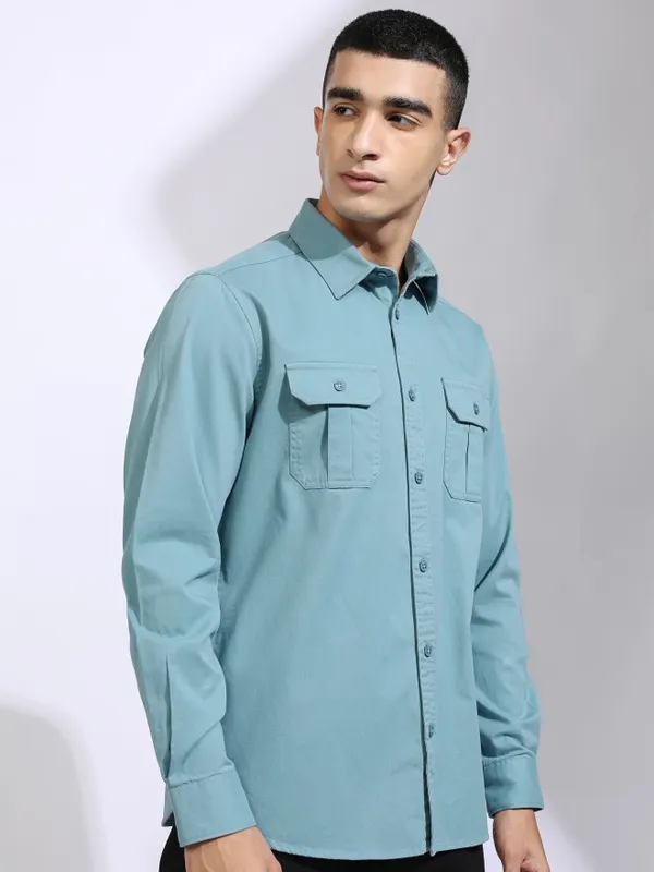Men Slim Fit Casual Shirt