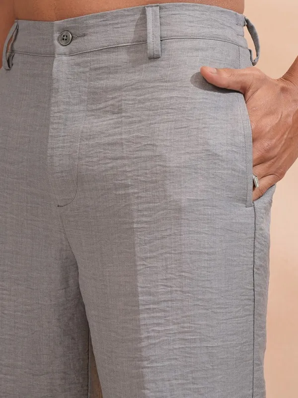 Highlander Men Grey Shirt With Shorts Co-Ords