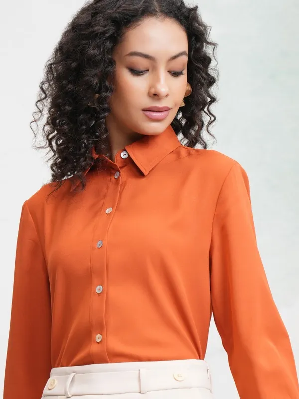 Women Solid Casual Shirt