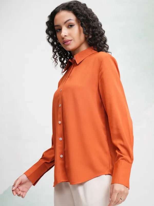 Women Solid Casual Shirt