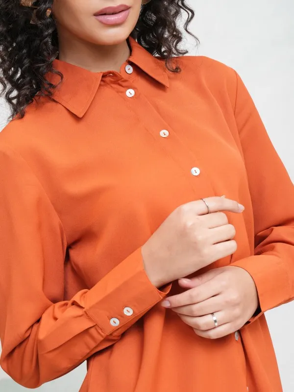 Women Solid Casual Shirt