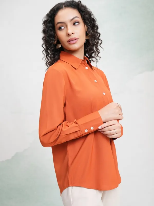 Women Solid Casual Shirt