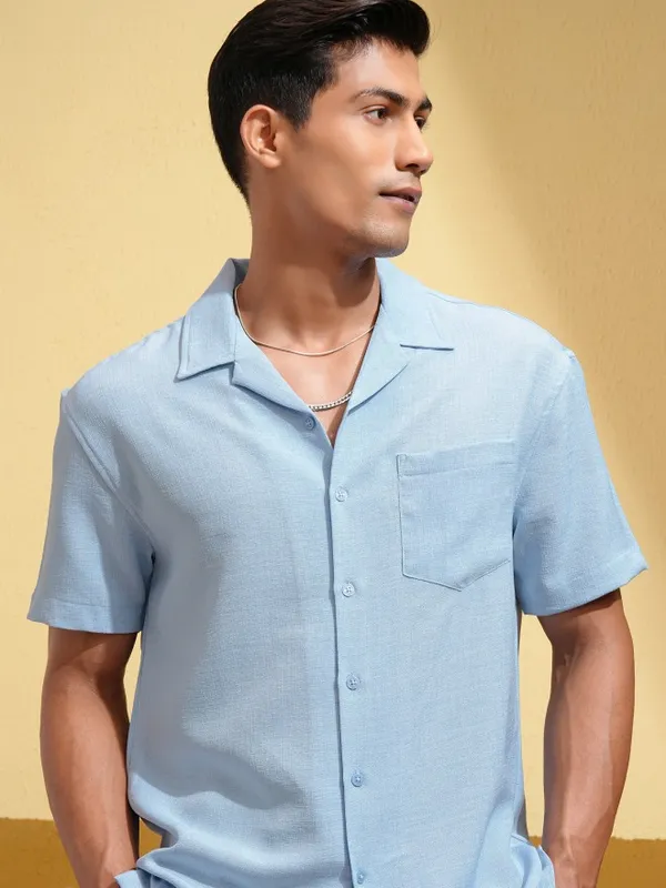 Men Relaxed Fit Casual Shirt