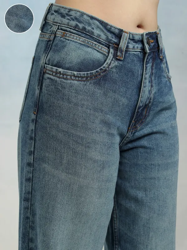 Tokyo Talkies Women Blue Flared Jeans