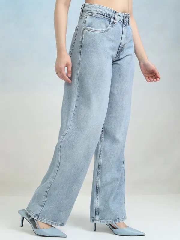 Tokyo Talkies Women Blue Flared Jeans