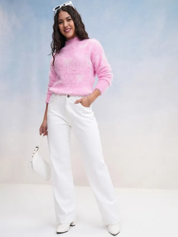 Tokyo Talkies Women White Straight Fit Jeans