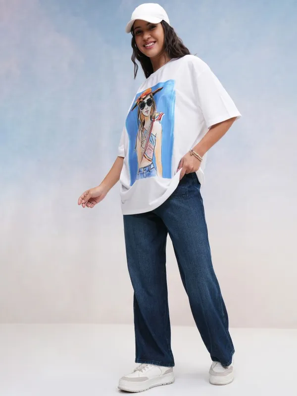 Tokyo Talkies Women Blue Straight Fit Jeans