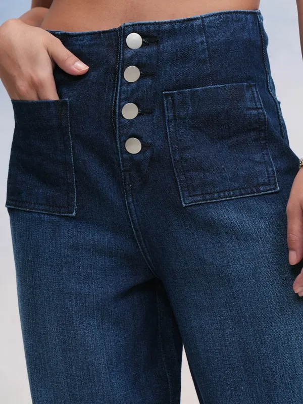 Tokyo Talkies Women Blue Straight Fit Jeans