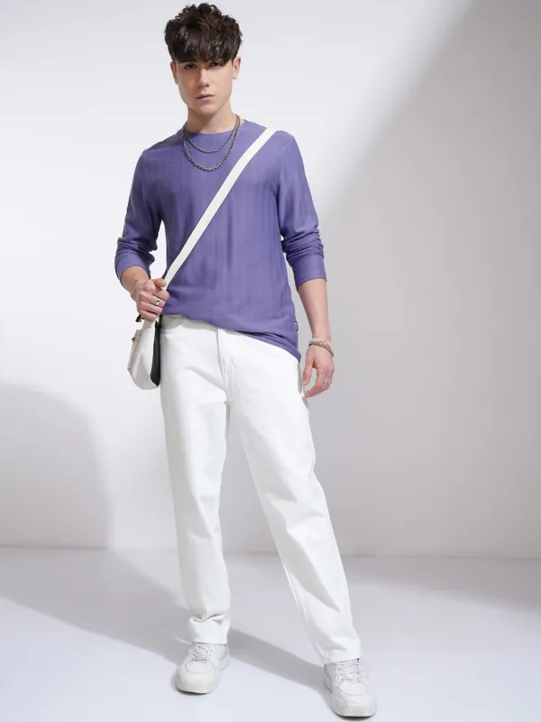 Highlander Men White Straight Fit Jeans
