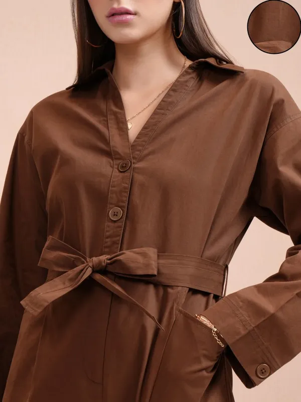 Solid Regular Fit Jumpsuit