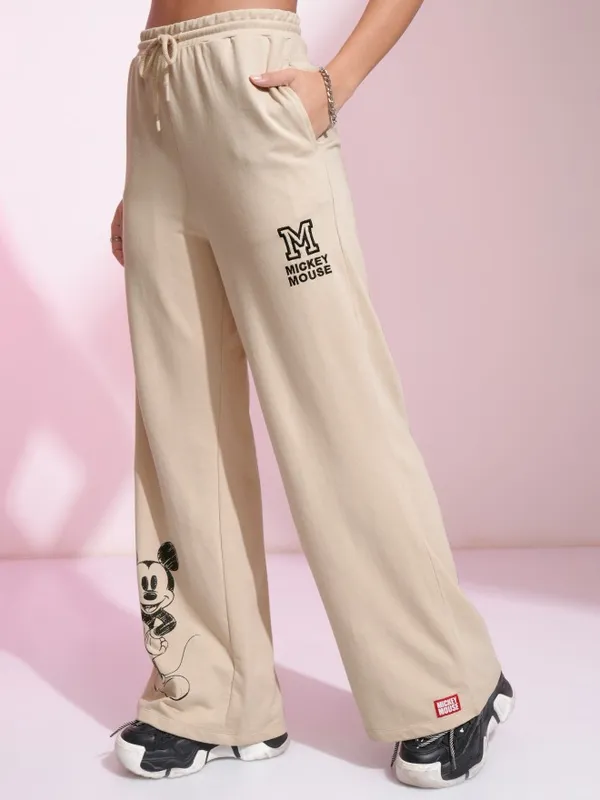 Mickey Mouse Women Staright Fit Tarck Pants