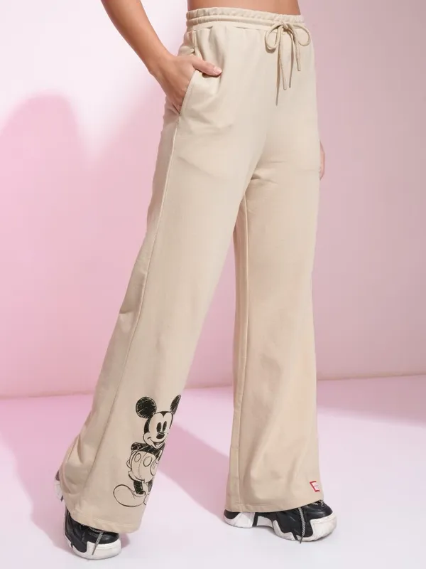 Mickey Mouse Women Staright Fit Tarck Pants