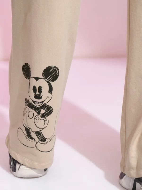 Mickey Mouse Women Staright Fit Tarck Pants
