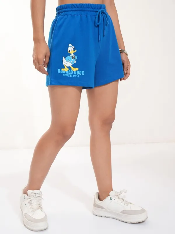Donald Duck Women Relaxed Fit Shorts