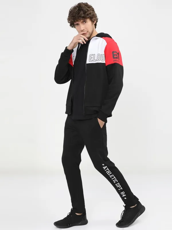 Highlander Men Multi High Neck Front-Open Sweatshirt