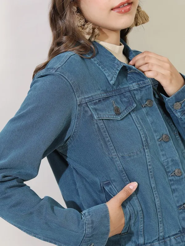 Women Solid Jacket