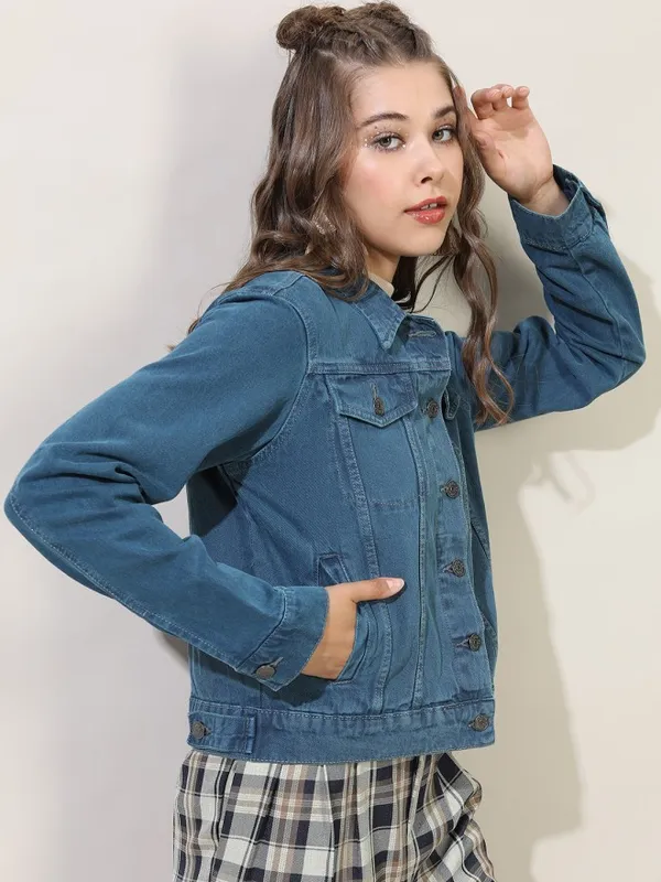 Women Solid Jacket