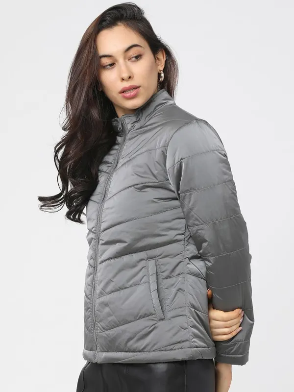Women Solid Jacket
