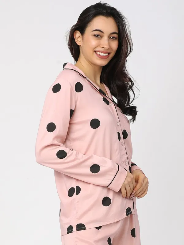 Tokyo Talkies Women Pink Printed Casual Shirt