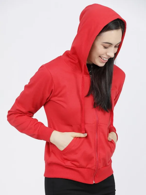 Women Solid Sweatshirt