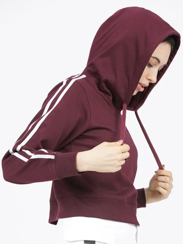 Women Solid Sweatshirt