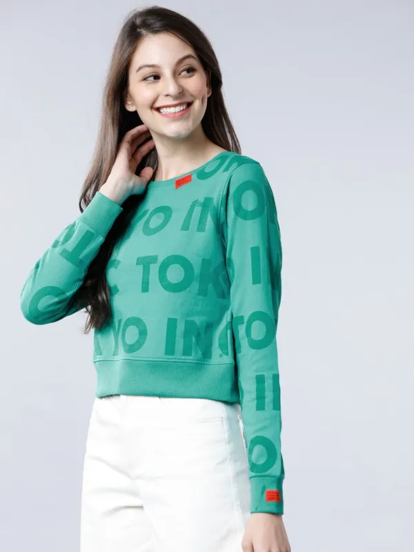 Women Solid Sweatshirt