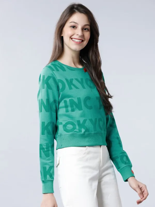 Women Solid Sweatshirt