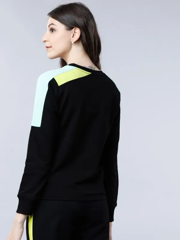 Women Colourblocked Sweatshirt