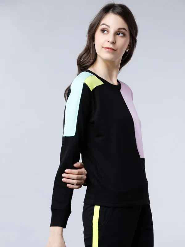 Women Colourblocked Sweatshirt