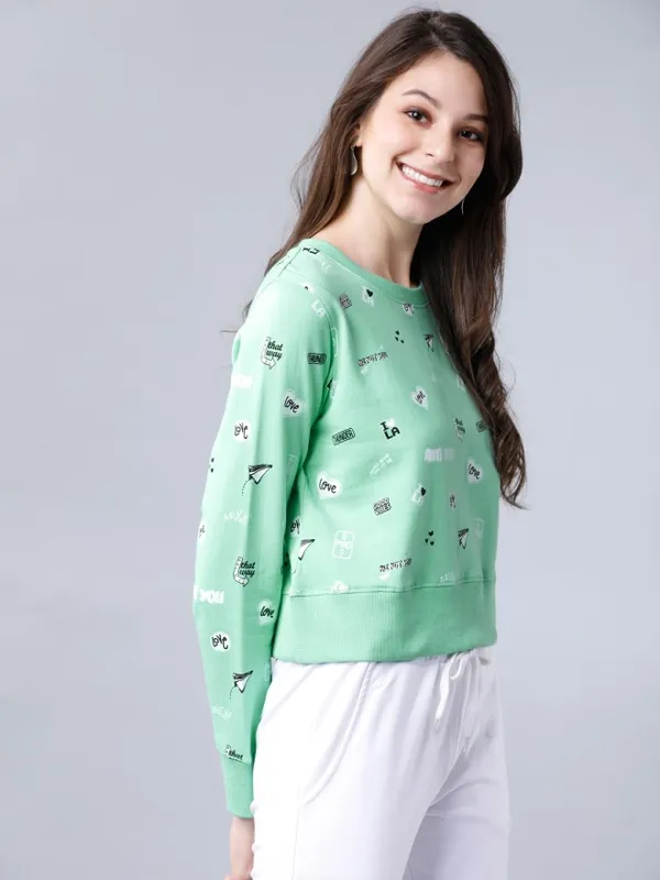 Women Solid Sweatshirt