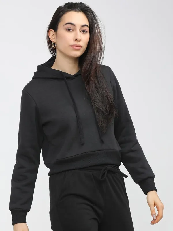 Women Solid Sweatshirt