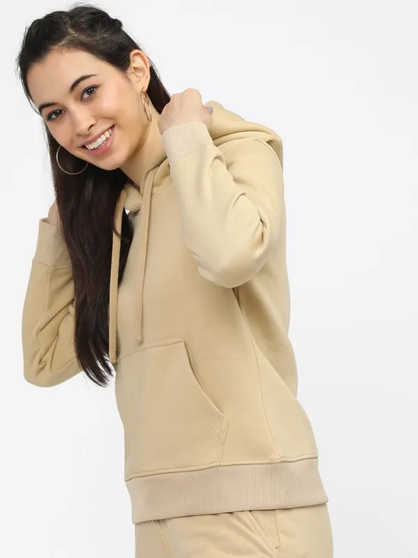 Women Solid Sweatshirt