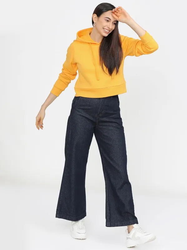 Women Solid Sweatshirt