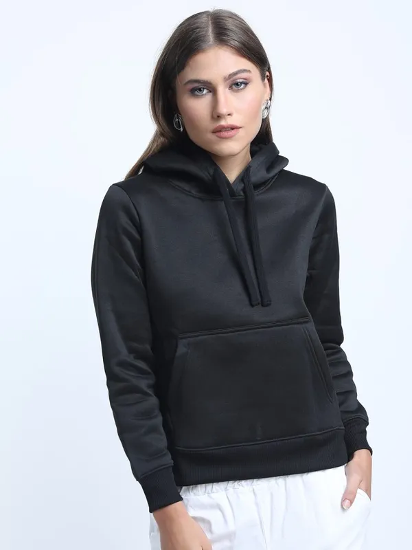 Women Solid Sweatshirt