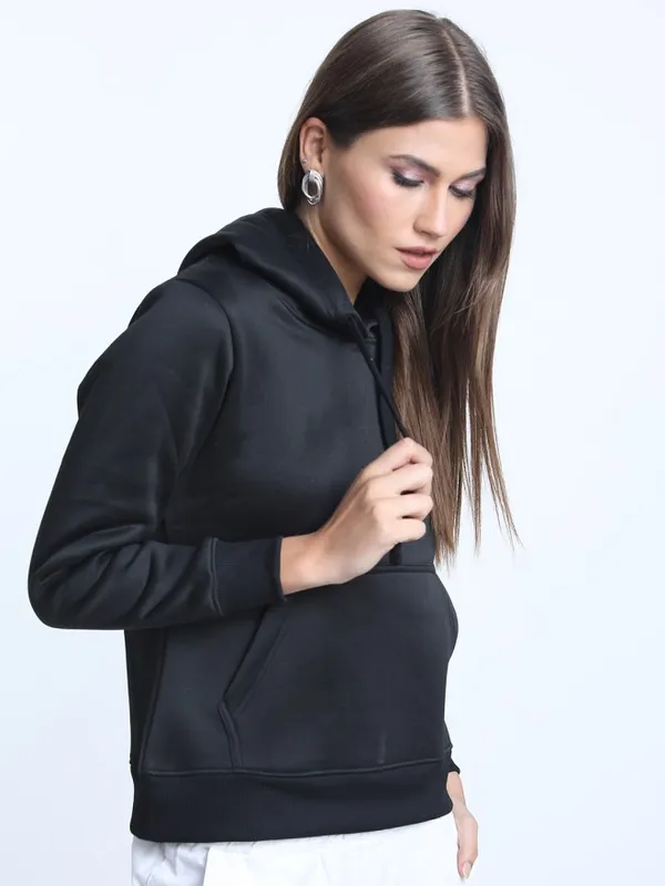 Women Solid Sweatshirt