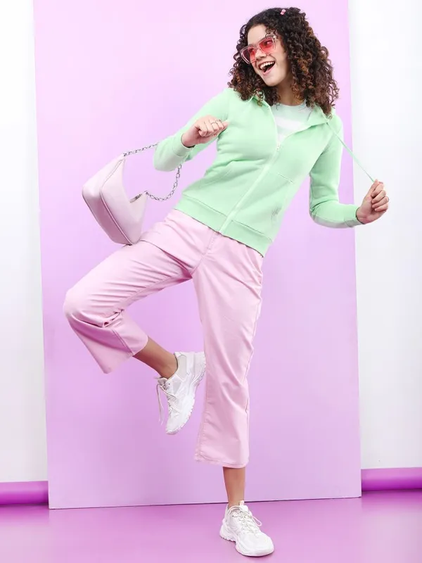 Women Solid Sweatshirt