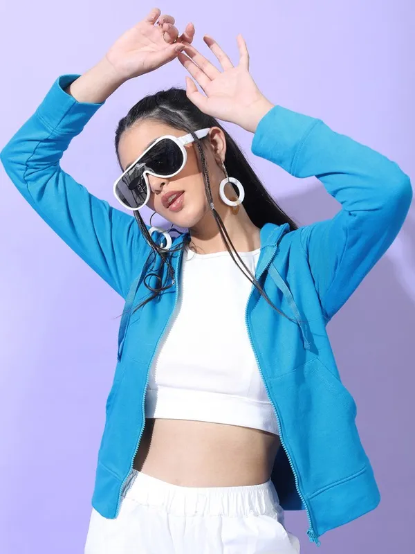 Women Solid Sweatshirt