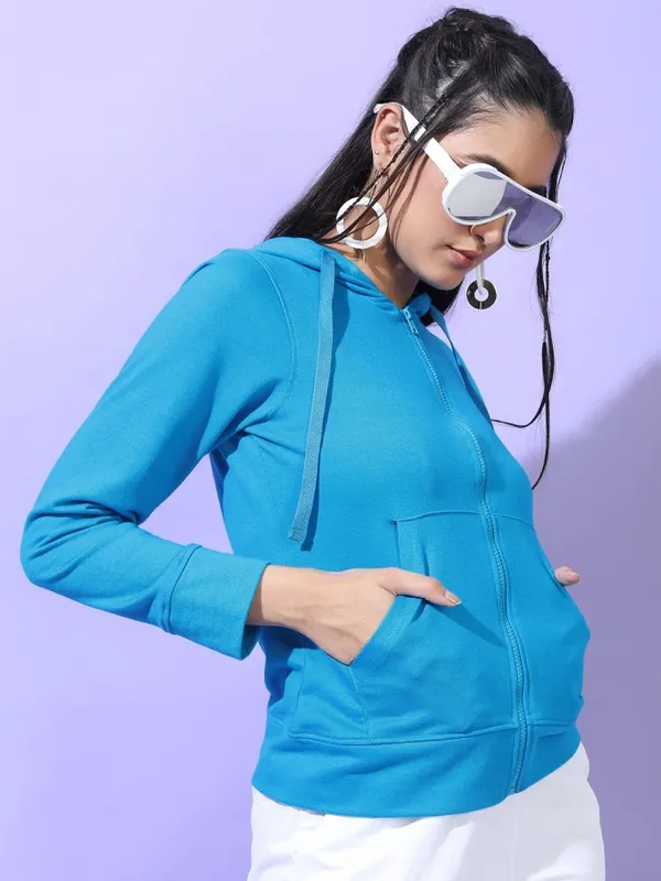 Women Solid Sweatshirt