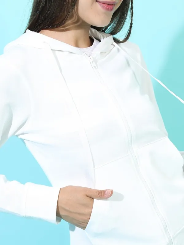 Women Solid Sweatshirt