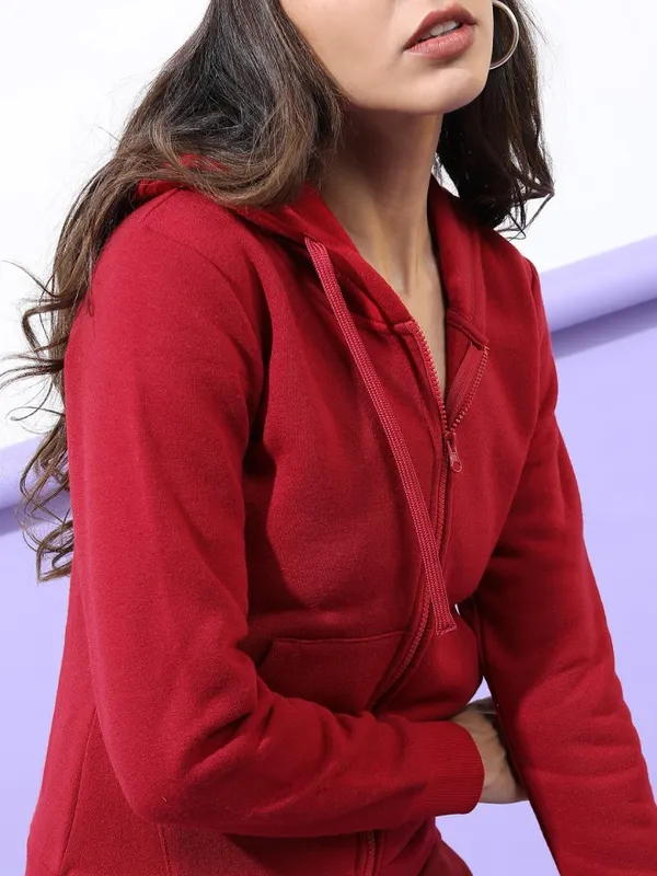 Women Solid Sweatshirt