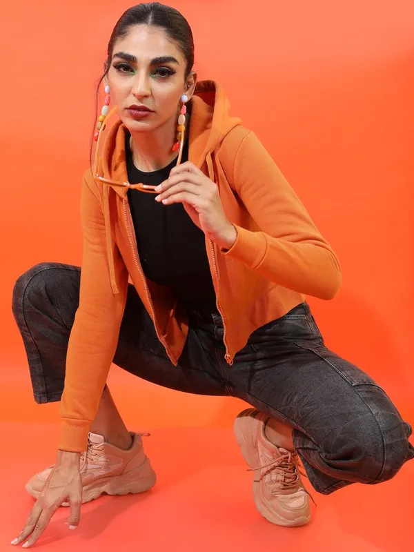 Women Solid Sweatshirt