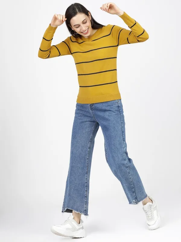 Women Striped Sweater