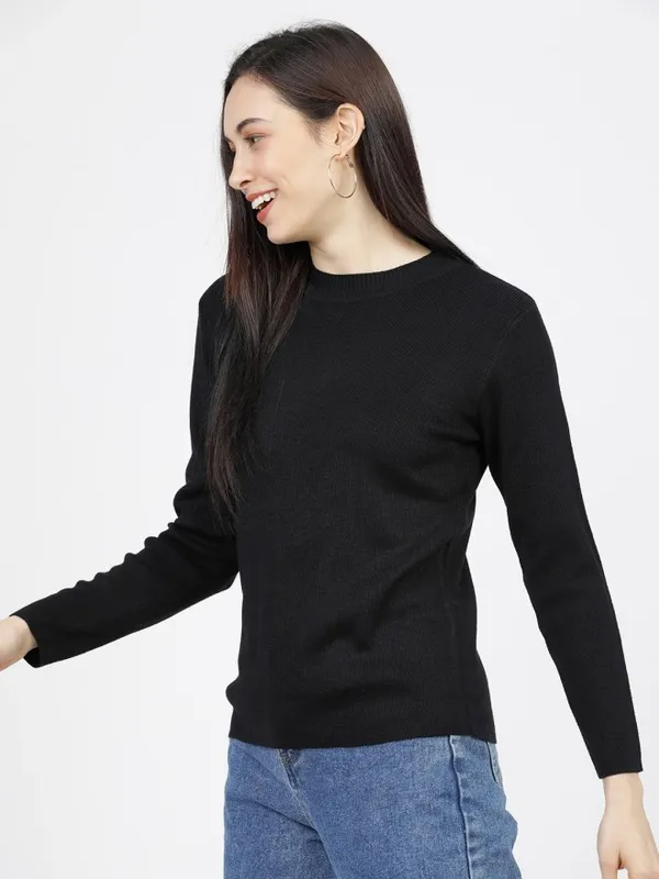 Women Solid Sweater
